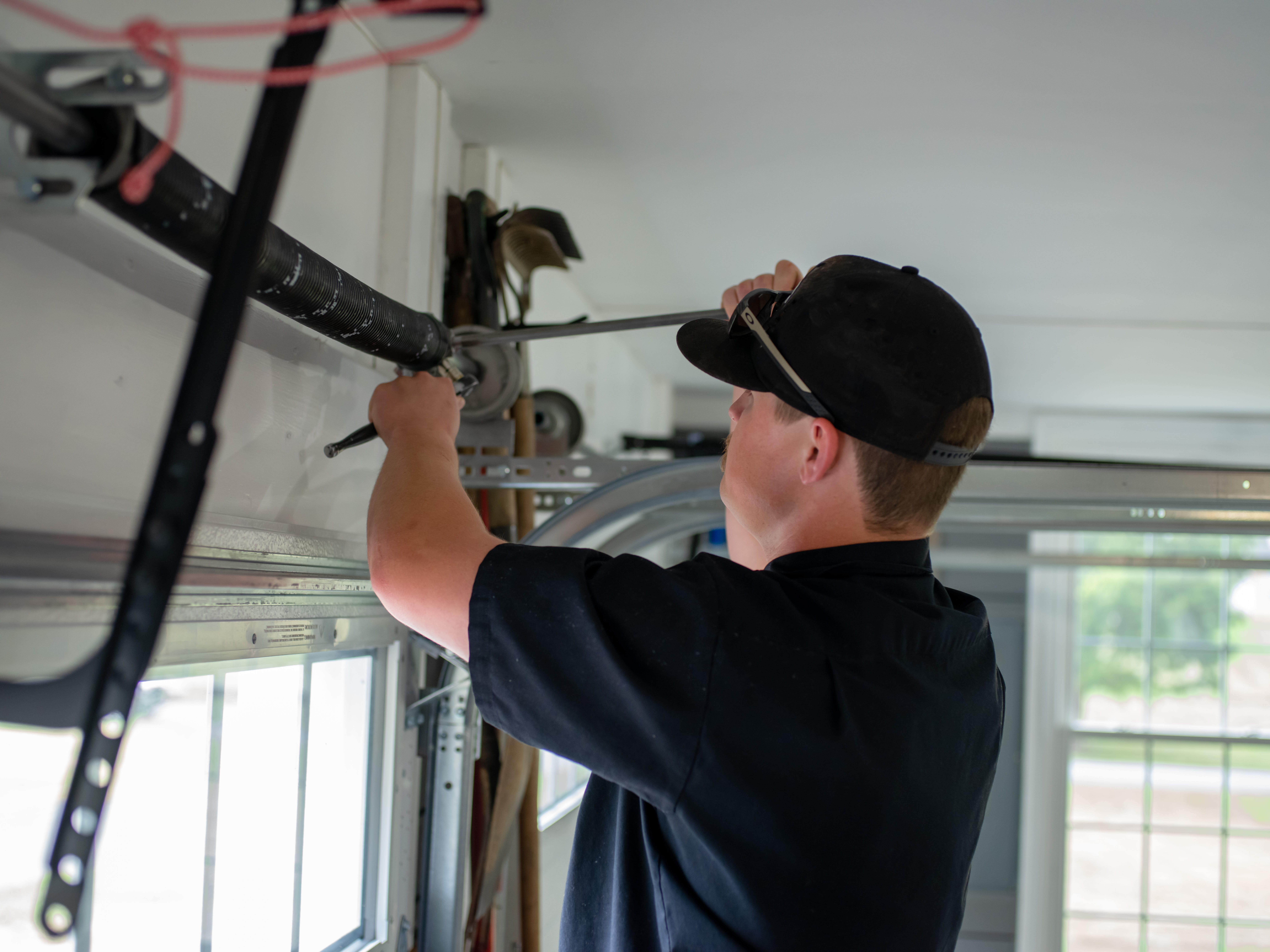 Door Serv Pro technician at work