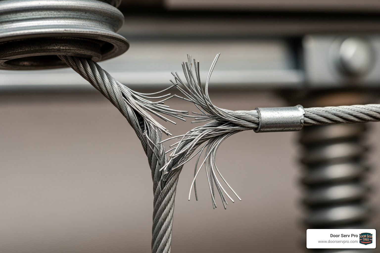 garage door cable broke